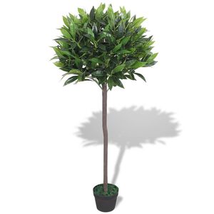 vidaXL Konstv&auml;xt Lagertr&auml;d med kruka 125 cm gr&ouml;n