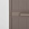 vidaXL Förvaringsskåp för trädgården brun 65x45x172 cm PP trälook