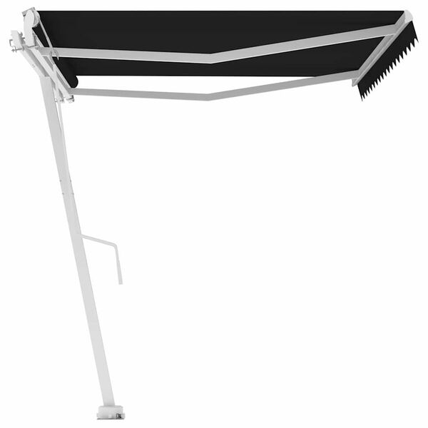 vidaXL Fristående markis automatisk 450x300 cm antracit