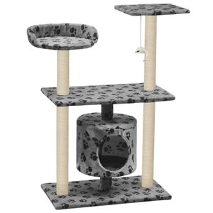 vidaXL Kl&ouml;str&auml;d med sisalpelare 95 cm tassavtryck gr&aring;