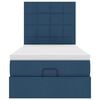vidaXL Ottoman s&auml;ngram med madrass bl&aring; 80x200 cm tyg