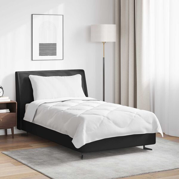 vidaXL Året runt duvet med kudde 2 pcs Vit Mikrofiber