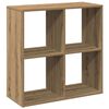 vidaXL Bokhylla/Rumsavdelare ek 69,5x29x69,5 cm konstruerat tr&auml;