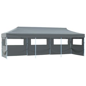 vidaXL Hopf&auml;llbart partyt&auml;lt med 5 sidov&auml;ggar 870x291x315 cm antracit