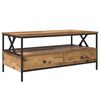 vidaXL Kaffeebord Gammalt tr&auml; 100 x 51 x 45 cm Konstruerat tr&auml;