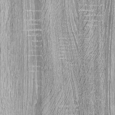 vidaXL Badrumsspegel grå sonoma 60x10,5x37 cm konstruerat trä