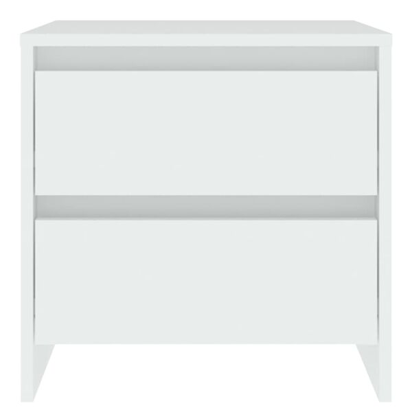 vidaXL S&auml;ngbord 2 st vit 45x34,5x44,5 cm konstruerat tr&auml;