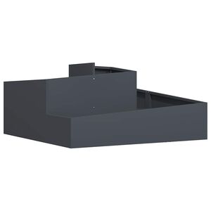 vidaXL Tr&auml;dg&aring;rdsplanterare Antracit 100 x 100 x 50 cm Kallvalsat st&aring;l