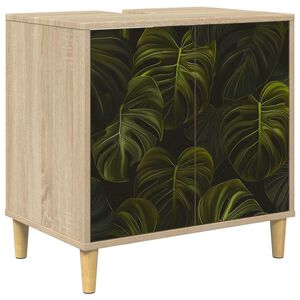 vidaXL Badrumssk&aring;p ELBURG Sonoma-ek 60 x 40 x 60 cm Konstruerat tr&auml;