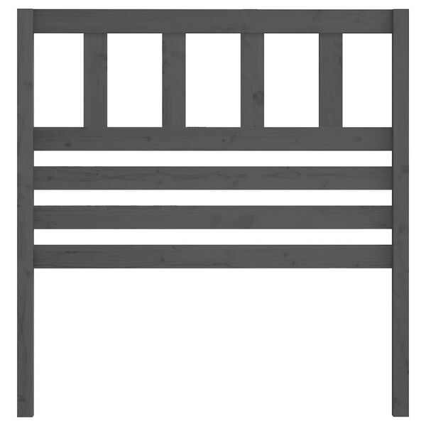 vidaXL S&auml;nggavel gr&aring; 106x4x100 cm massiv furu