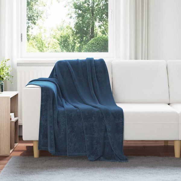 vidaXL Filtar 6 pcs M&ouml;rkbl&aring; 130 x 150 cm Fleece