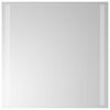 vidaXL Badrumsspegel LED 50x50 cm