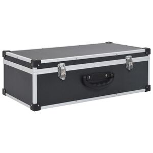 vidaXL CD-v&auml;ska f&ouml;r 80 cd-skivor aluminium ABS svart