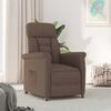 vidaXL Recliner Stolen Brun Mörkbrun 70.5 x 96.5 x 95 cm tyg