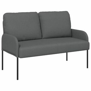 vidaXL Soffor med kudde 110cm M&ouml;rkgr&aring; Plywood