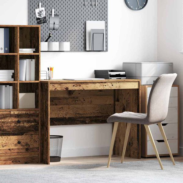 vidaXL Skrivbord Gammalt trä 100 x 50 x 76 cm