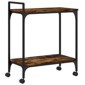 vidaXL K&ouml;ksvagn r&ouml;kf&auml;rgad ek 60,5x31x72,5 cm konstruerat tr&auml;