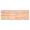 vidaXL Bordsskiva ljusbrun 120x40x(2-4) cm massivt tr&auml; levande kant