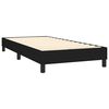 vidaXL Boxspring-sängram svart 90x190cm tyg