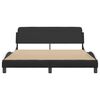 vidaXL Bed Frame "Dover" Black&White 160x200 cm Faux Leather