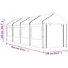 vidaXL Paviljong med tak vit 8,92x2,28x2,69 m polyeten