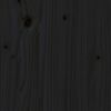 vidaXL Sängram svart massiv furu 75x190 cm