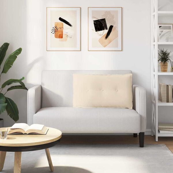 vidaXL Ryggkudde Beige 80 x 50 cm Mikrofiber Tyg