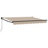 vidaXL Utdragbar markis Beige 3 x 2 m 100% Polyester och Aluminium