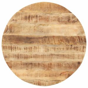 vidaXL Bordsskiva i massivt mangotr&auml; rund 15-16 mm 40 cm