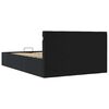 vidaXL Sängram hydraulisk förvaring utan madrass LEDs 120x200 cm