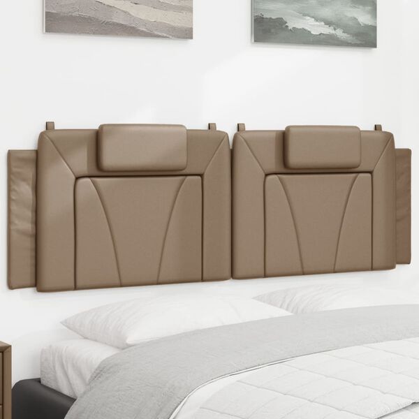 vidaXL Headboard Cushion "Viana" Cappuccino 160 cm Faux Leather