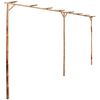 vidaXL Pergola bambu 385x40x205 cm