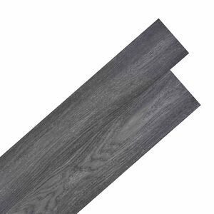 vidaXL Golvplankor Svart och Vitt 5,02 m&sup2; 36 st PVC