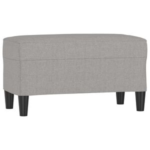 vidaXL B&auml;nk ljusgr&aring; 70x35x41 cm tyg