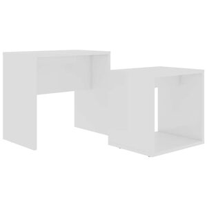 vidaXL Soffbord set vit 48x30x45 cm konstruerat tr&auml;