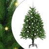 vidaXL Julgran med 150 LED-lampor med stativ Gr&ouml;n 120 cm PE