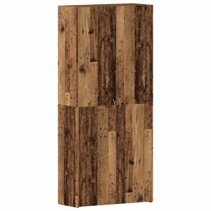 vidaXL Skosk&aring;p 80 x 35.5 x 180 cm Konstruerat tr&auml; Brun