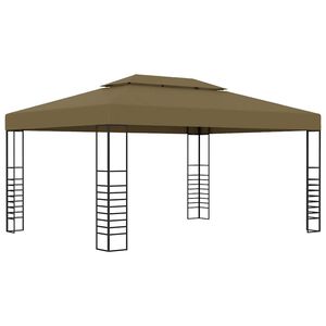 vidaXL Paviljong 3x4 m taupe 180 g/m&sup2;