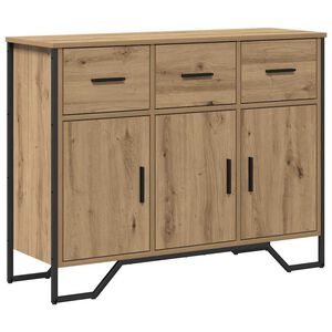 vidaXL Sideboard med l&aring;da Artisan Ek 97 x 32,5 x 74,5 cm