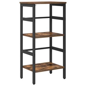 vidaXL Hyllsystem 2 niv&aring;er 40 x 29,5 x 81 cm Konstruerat tr&auml; R&ouml;kt ek