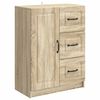 vidaXL Sideboard med l&aring;da Sonoma-ek 66 x 34,5 x 87 cm Konstruerat tr&auml;