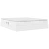 vidaXL F&ouml;rvaringss&auml;ng med madrass Vit 180 x 200 cm Konstl&auml;der