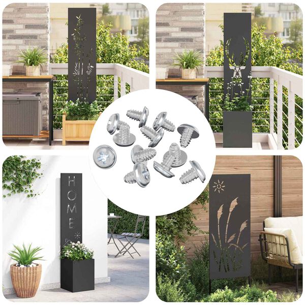 vidaXL L&aring;sskruvar 19149 pcs Silver J&auml;rn