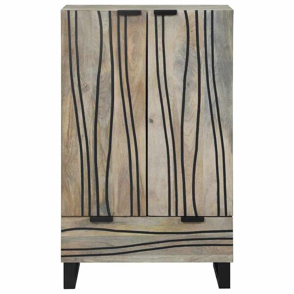 vidaXL Medielagringssk&aring;p och hyllor Vit och svart 60 x 33 x 100 cm