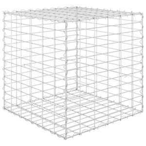 vidaXL Planteringsgabion upph&ouml;jd st&aring;l 60x60x60 cm