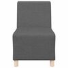 vidaXL Soffstol utan armstöd mörkgrå 55 cm tyg