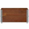 vidaXL Odlingsl&aring;da brun 80x60 cm massiv furu