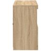 vidaXL Skänk med LED-belysning sonoma-ek 81x37x67 cm