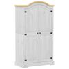 vidaXL Garderob Corona vit 102x52x186 cm massiv furu