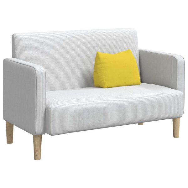 vidaXL Ryggkudde Ljusgul 45 x 20 x 35 cm tyg